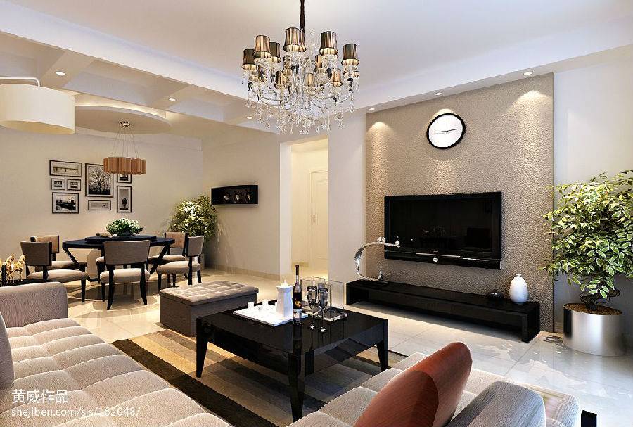 現(xiàn)代風(fēng)格客廳液晶電視機(jī)背景墻圖片欣賞